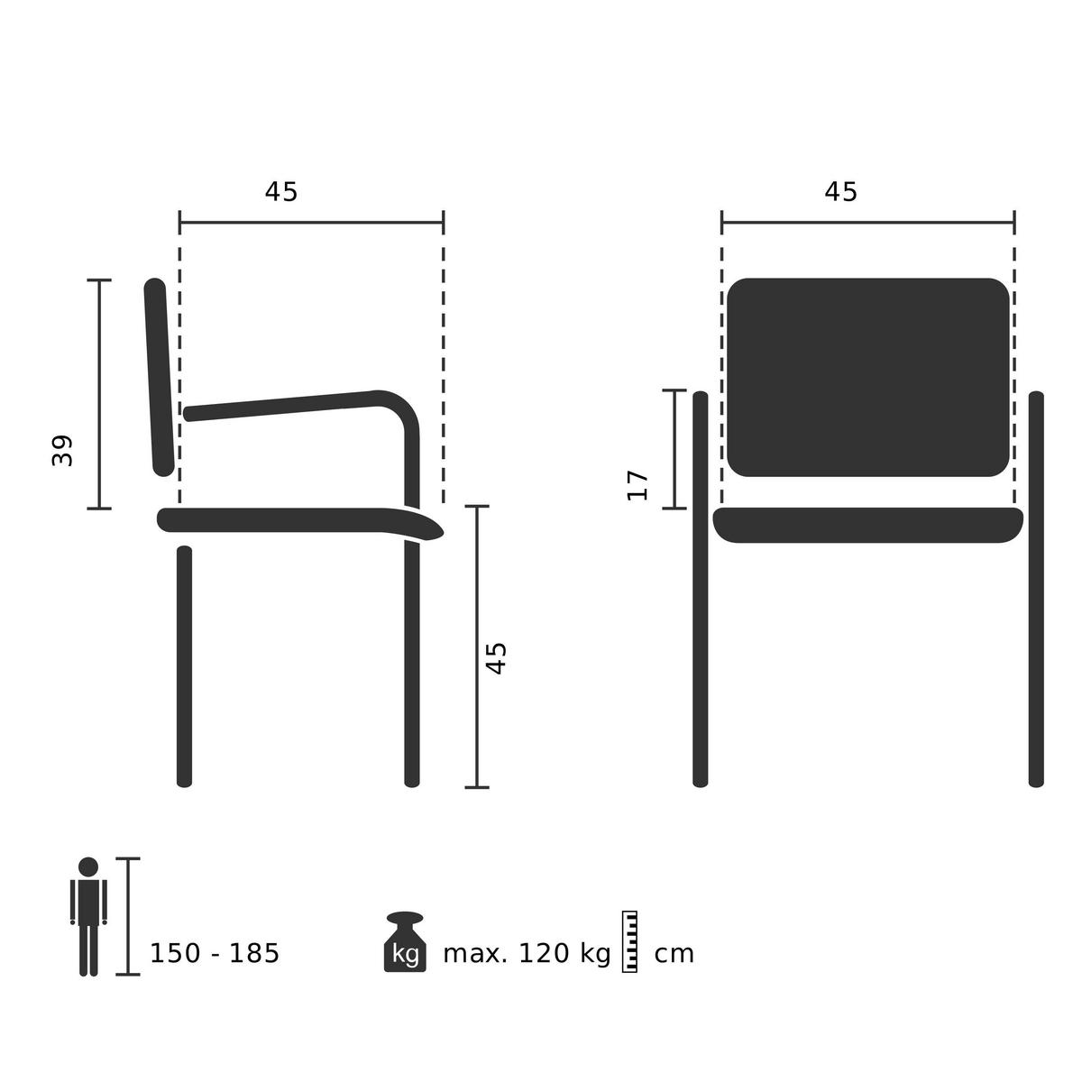 Naslanjač Scandio, Bež - bež, Basics, tekstil/les (53/79/55cm) - MID.YOU