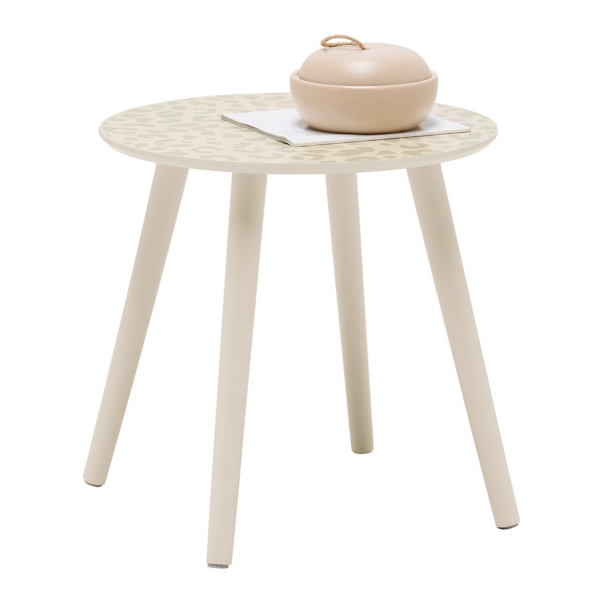 Beistelltisch Mia Beige - Beige, Modern, Holz/Holzwerkstoff (40/40/40cm) - Based