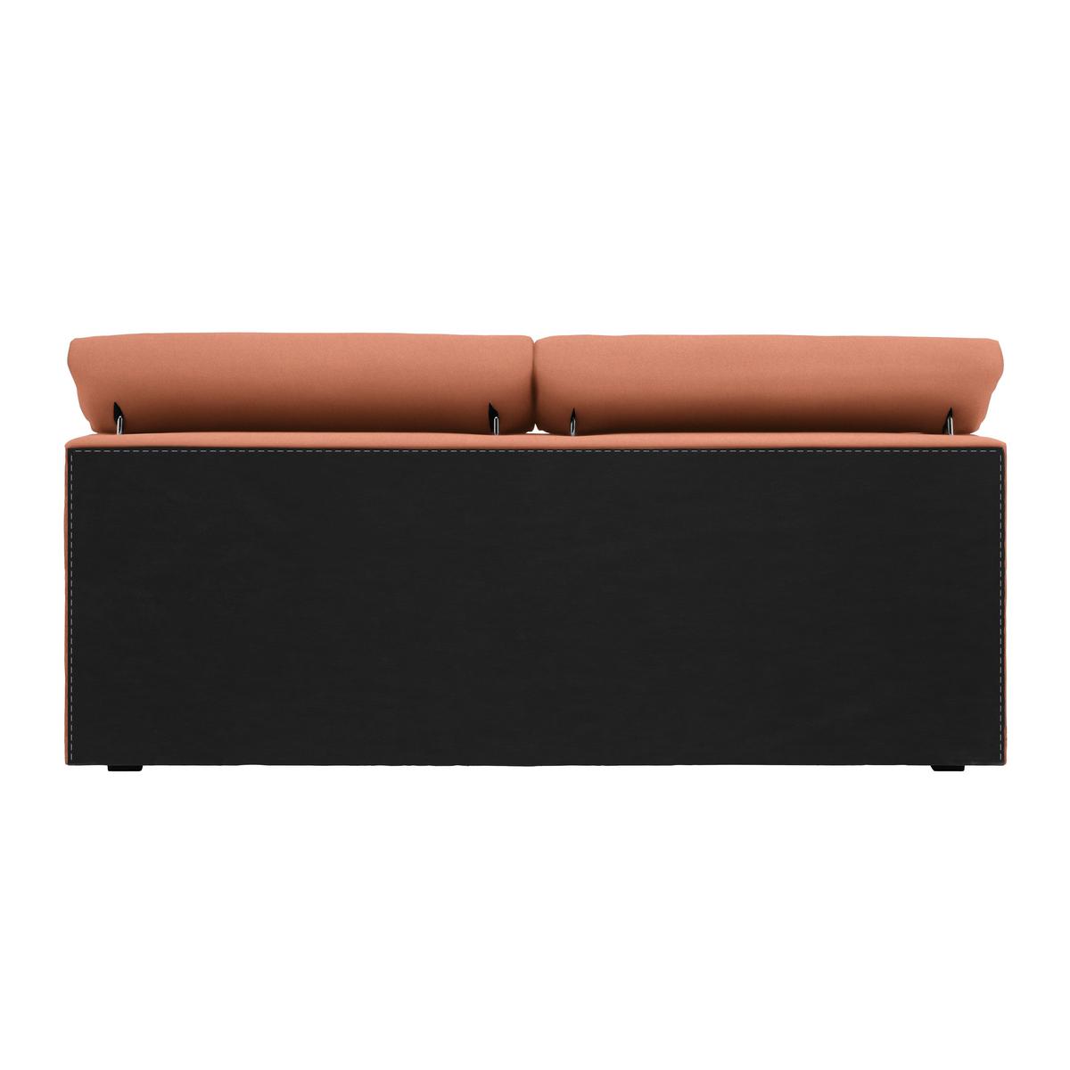 Boxspringbett Sevilla Koralle ca. 180x200cm - Koralle/Schwarz, KONVENTIONELL, Holz/Kunststoff (180/200cm) - Premium Living