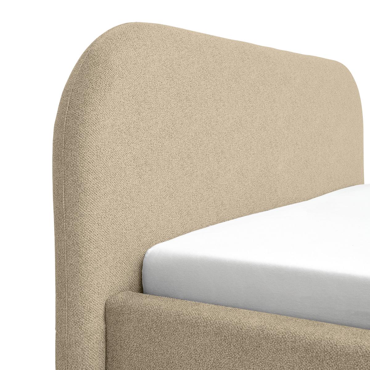 Tapecirani Krevet Bilbao Storage - crna/sivo-bež, Design, drvo/tekstil (160/200cm) - Based