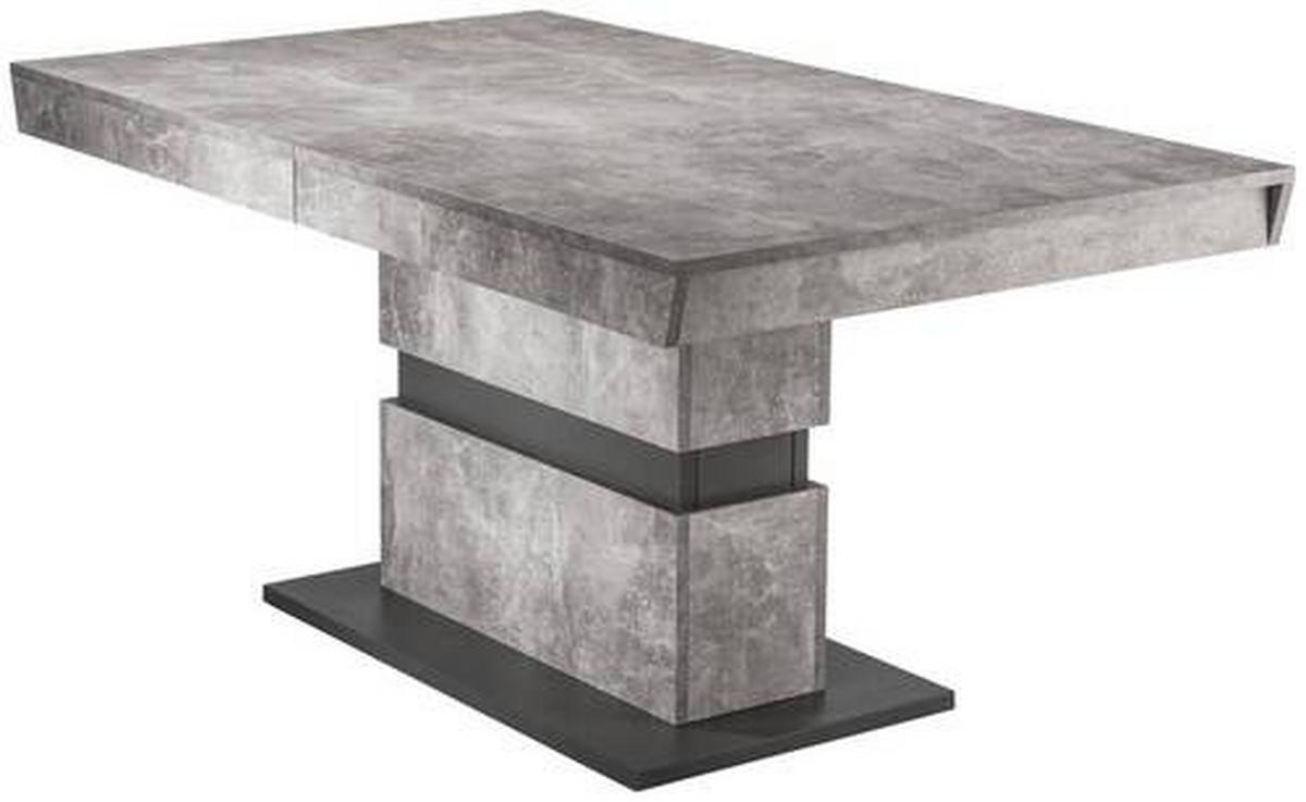 Esstisch Matthew Grau ca. 140x90x75 cm - Dunkelgrau/Grau, MODERN, Holzwerkstoff (140/90/75cm) - MID.YOU