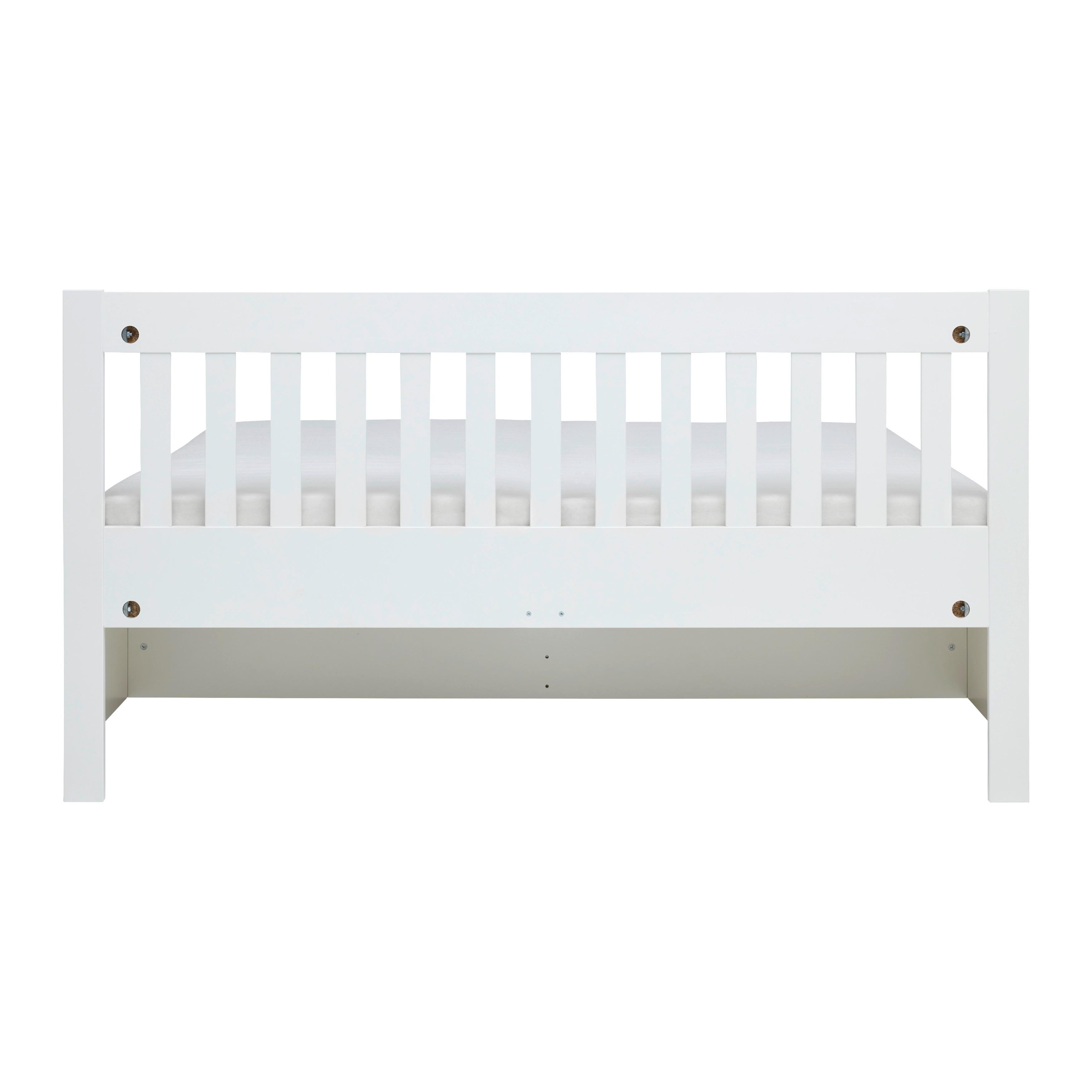 SÄNG MED FÖRVARING NIZZA - vit, Romantik / Lanthus, trä (160/200cm) - Mömax