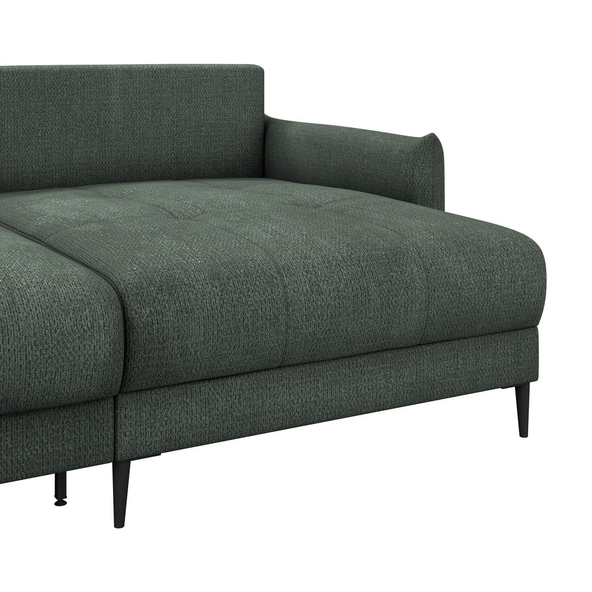 Kutna Garnitura Polis - tamno plava/tamno zelena, Trend, tekstil/metal (221/142cm) - Ondega