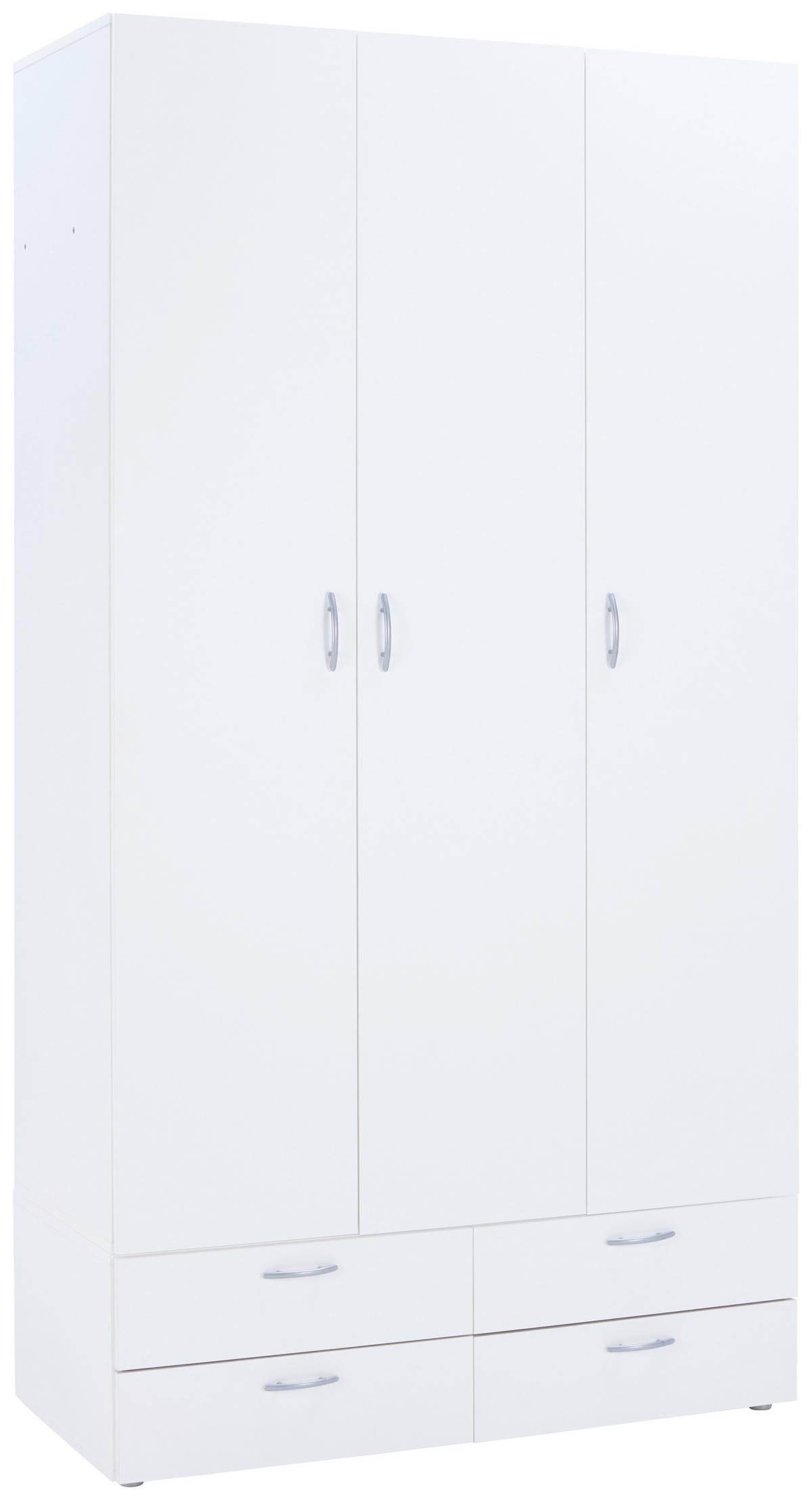Predalnik Basic, Bela - bela, Konvencionalno, leseni material (110,7/35/51,9cm) - Mömax