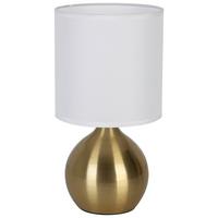 Namizna Svetilka Irti - bela/barve medenine, Konvencionalno, kovina/umetna masa (15/28,5cm) - Mömax