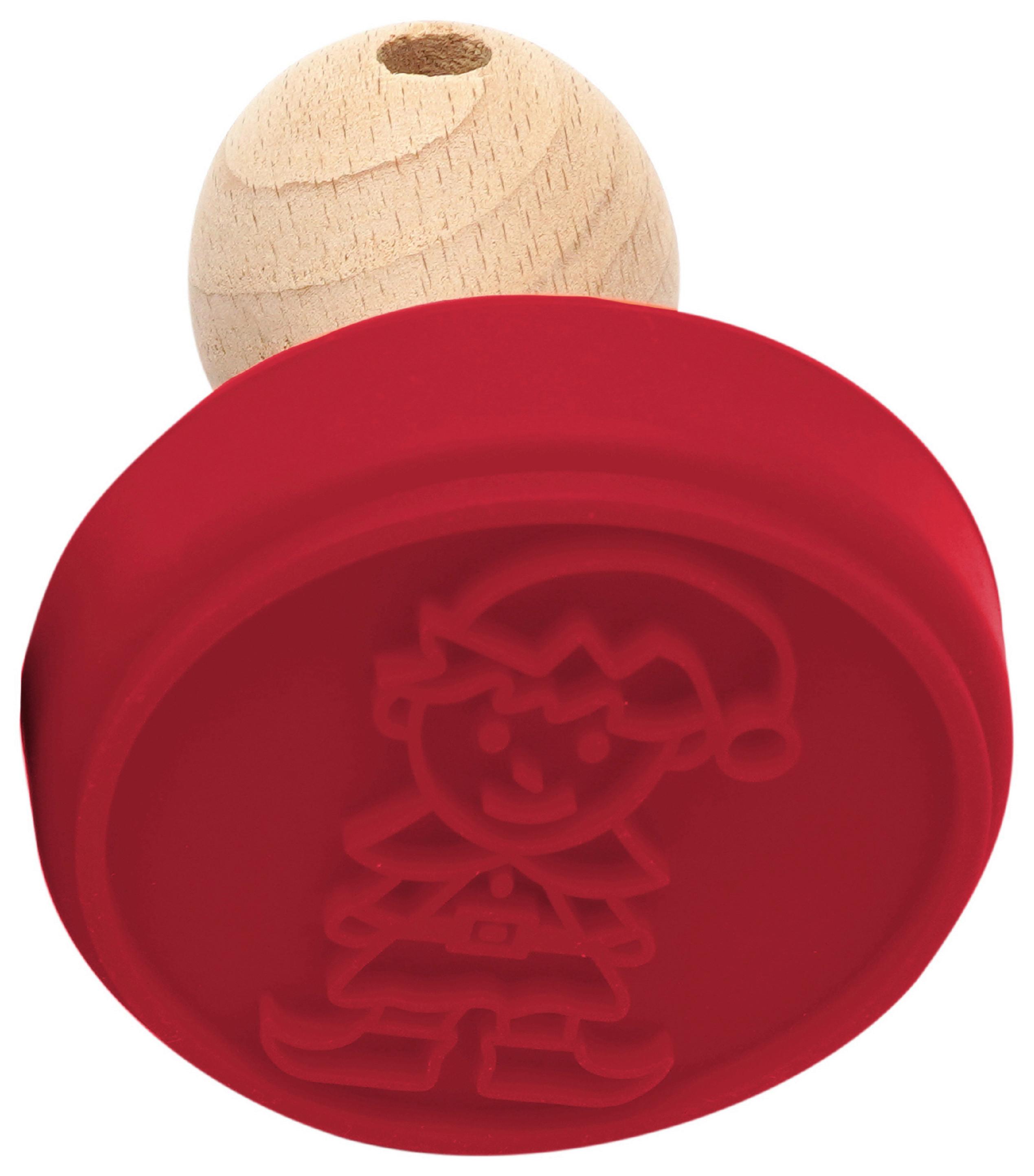 Keksstempel Christmas Fable Rot - Rot, KONVENTIONELL, Holz/Kunststoff (10/7,5cm) - Modern Living