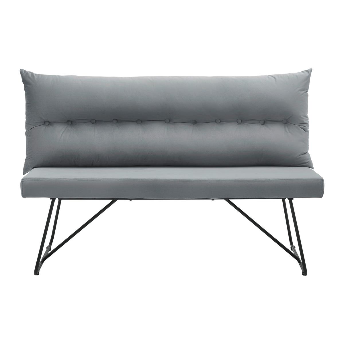 Bancă BONO - gri, Modern, lemn/metal (140/92/63cm) - Bessagi Home