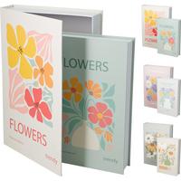 Tárolódoboz 2db/csomag Flowers - többszínű, Basics, papír