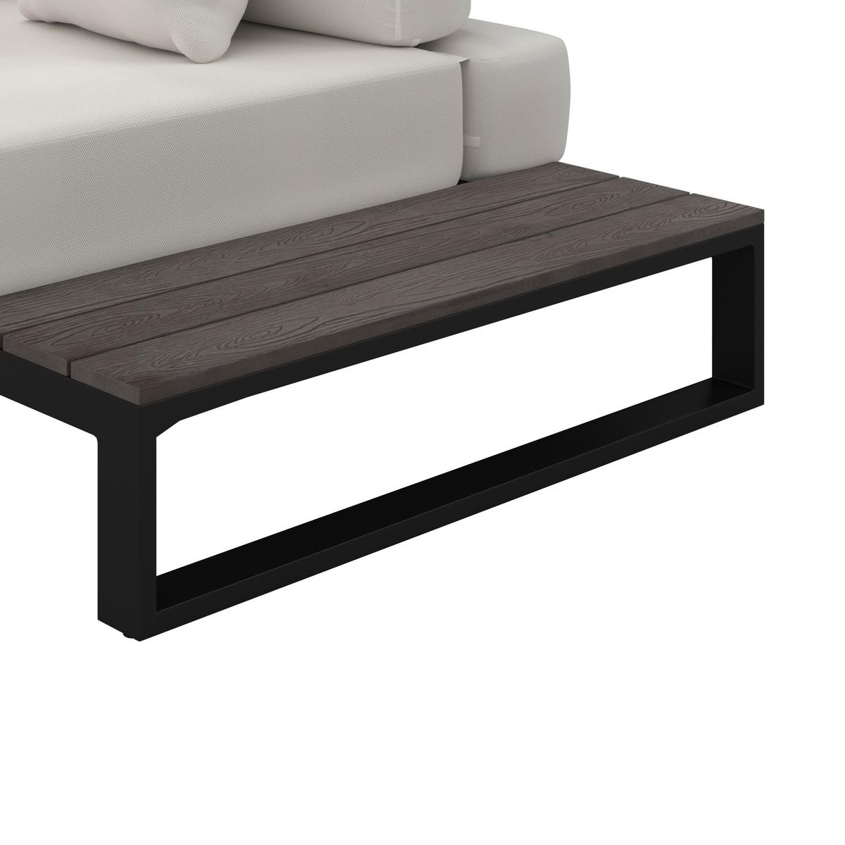 Garnitură grădină Silvano - alb/negru, Modern, plastic/metal (323/79cm) - Bessagi Garden