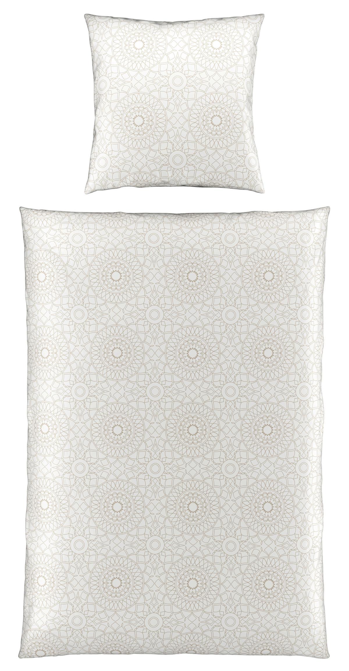 Bettwäsche Elisa in Beige ca. 135x200cm - Beige, MODERN, Textil (135/200cm) - Premium Living