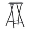 HOPFÄLLBAR PALL RAKI II -TOP- -BASED/SB- - svart, Klassisk, metall/textil (30/45cm) - Based