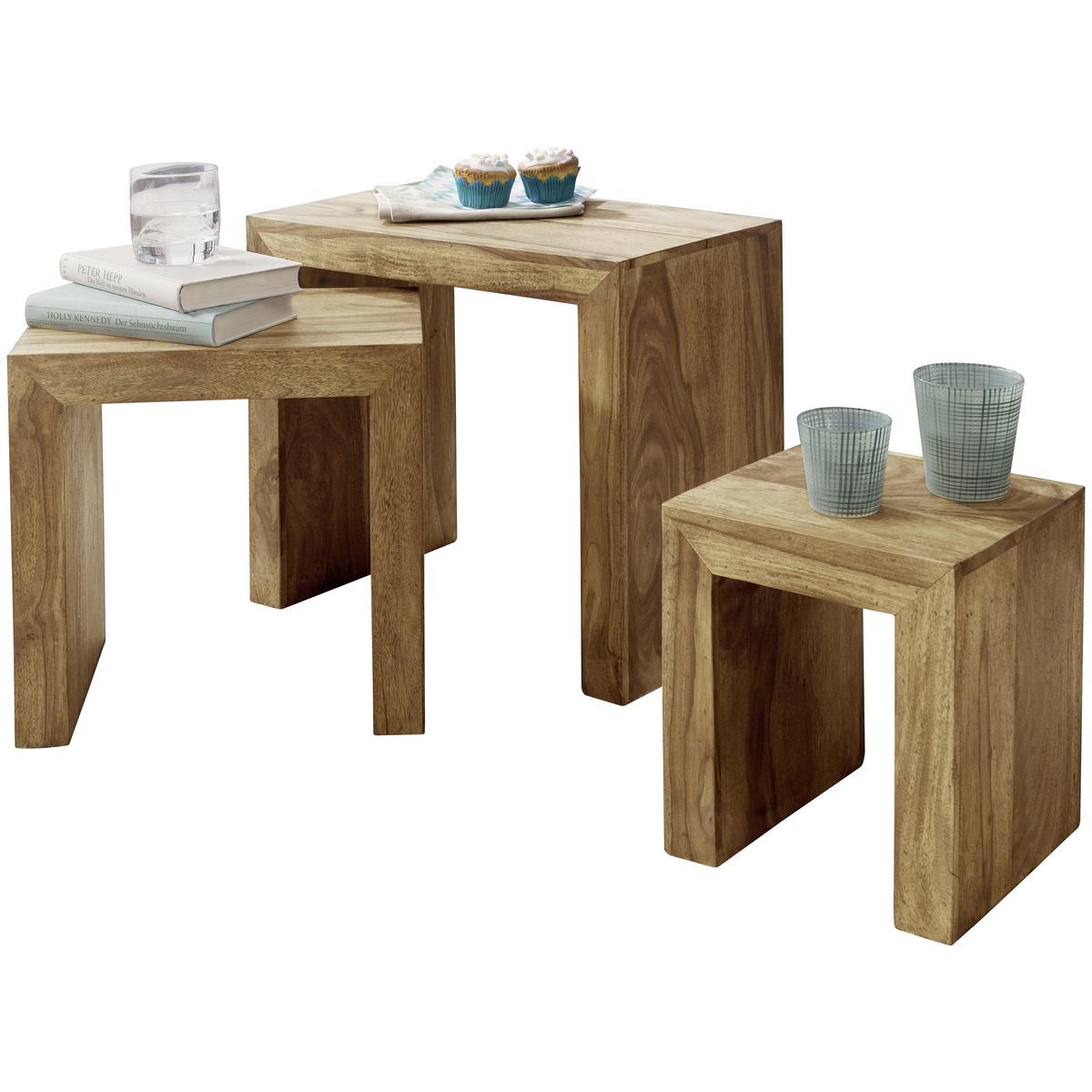 Set Miz Mumbai - barve akacije, Design, les (50/30/45cm) - MID.YOU