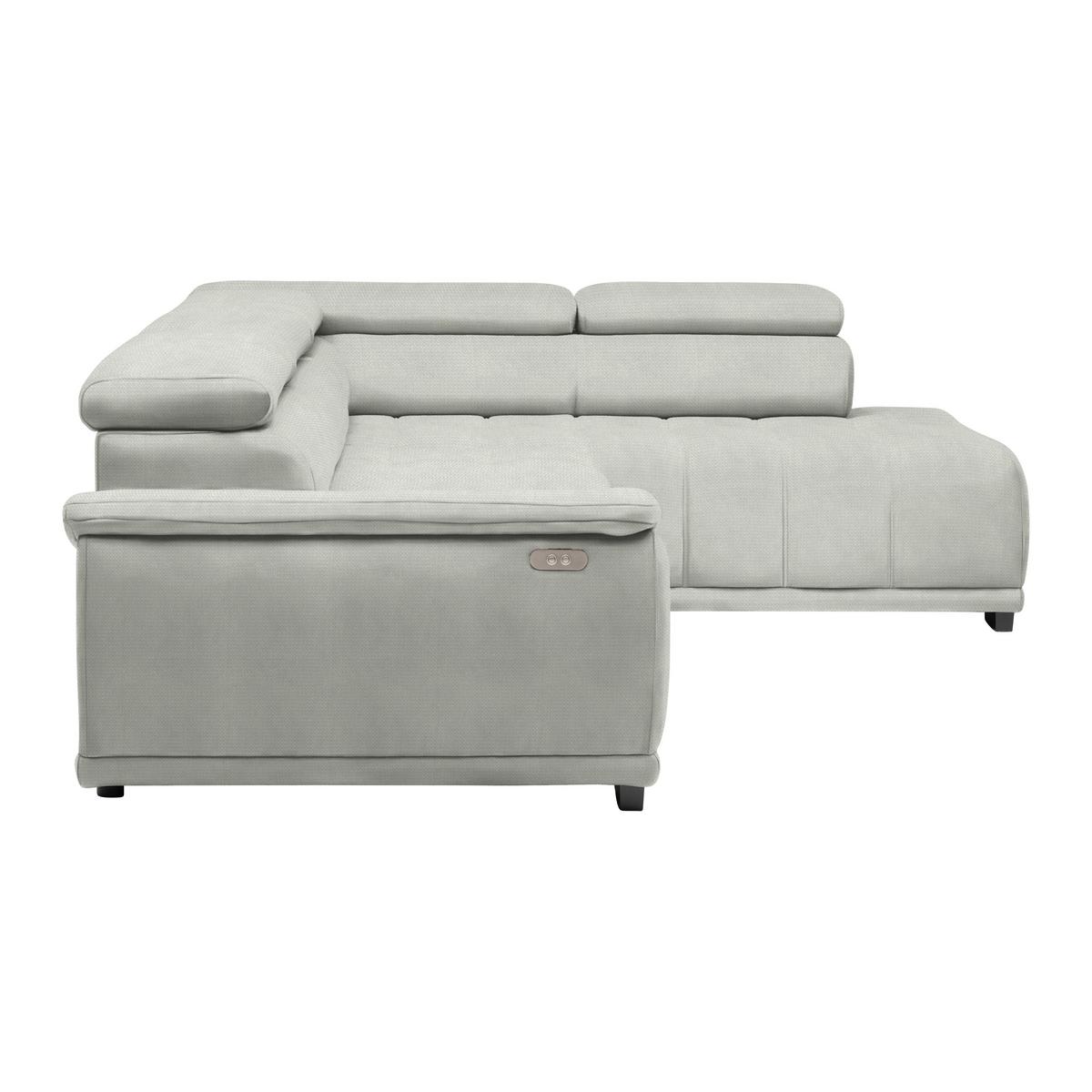 Ecksofa Gremoi Rechts Sandfarben - Sandfarben/Schwarz, MODERN, Kunststoff/Textil (283-206/77-100/106cm) - Premium Living