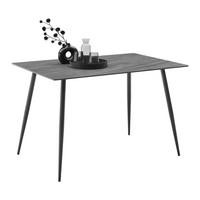 Esstisch Paul Grau - Schwarz/Grau, MODERN, Keramik/Metall (120/76/80cm) - Mömax