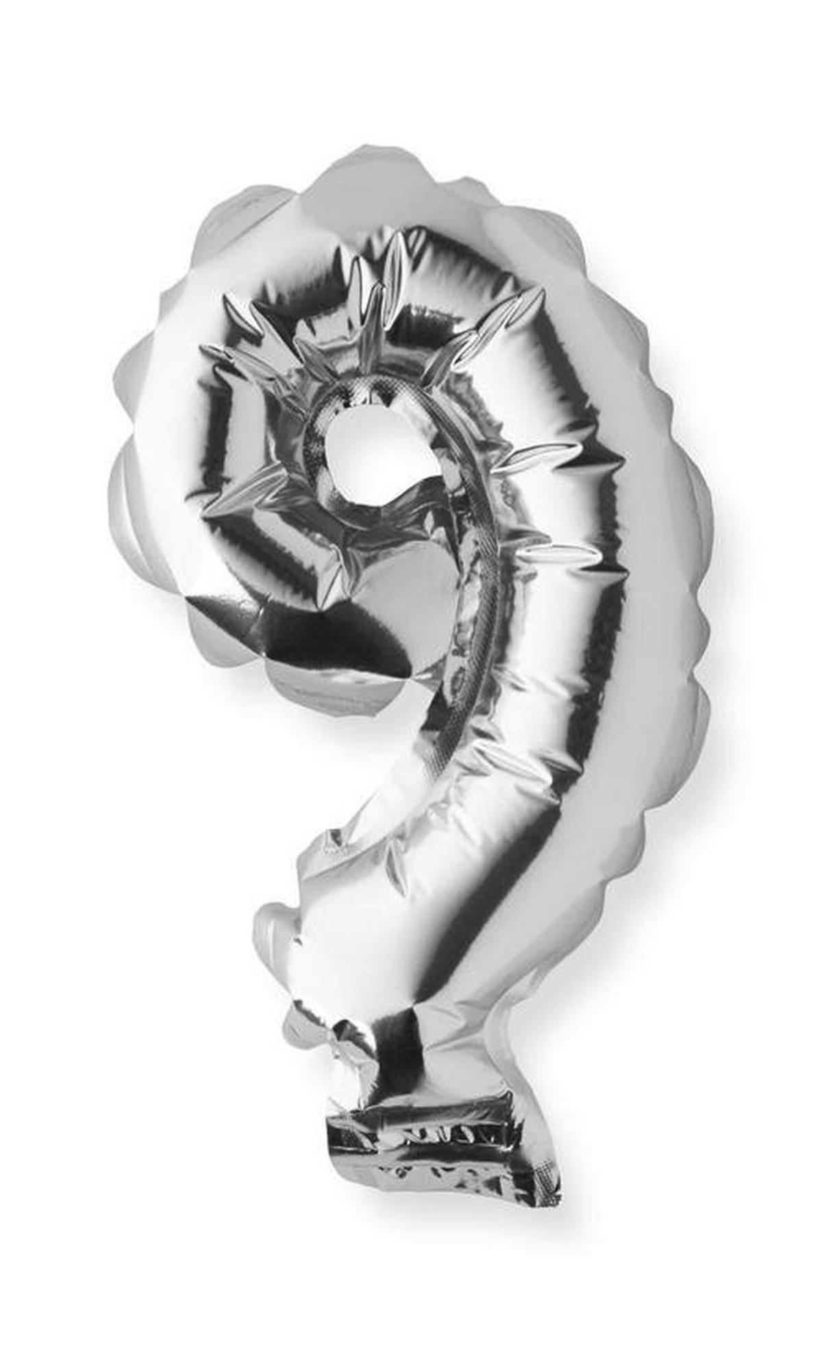 BALON NUMBERS - kolor srebrny/kolor złoty, tworzywo sztuczne (9/15cm) - Modern Living