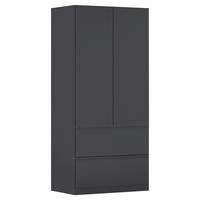 Omara S Klasičnimi Vrati Costa, Siva - siva, Moderno, leseni material (91/197/54cm) - Rauch Möbel