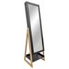 SMYCKESKÅP VIOLA -EXKLUSIV- - svart/naturfärgad, Modern, metall/trämaterial (42/145/38cm) - Mömax