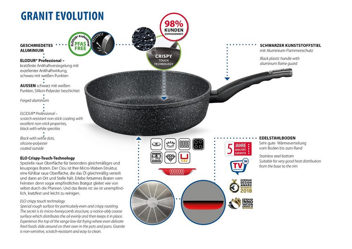 PATELNIA DO DUSZENIA 60424 - Basics, metal (24cm) - ELO