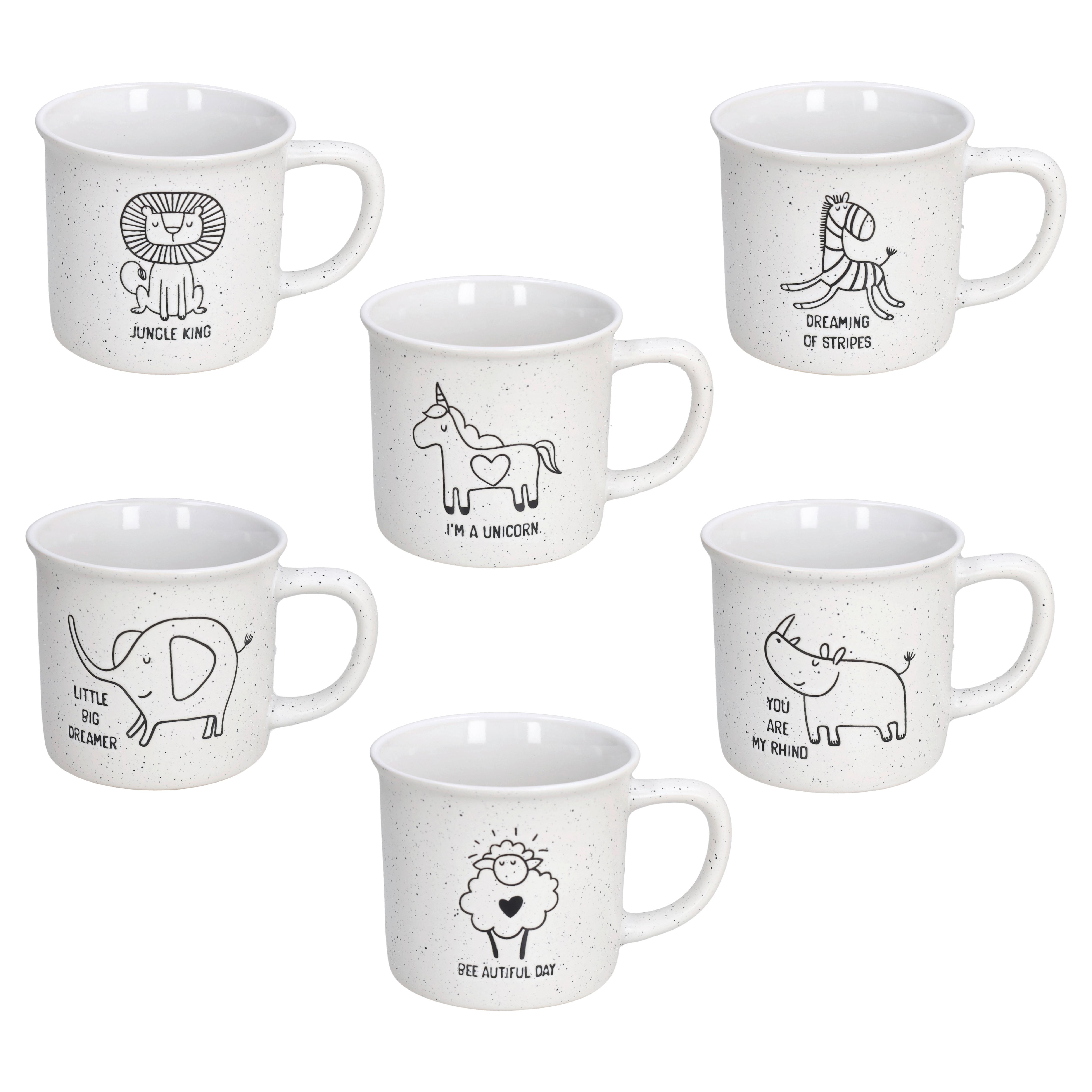 Lonček Little Funny Ones - bela, Trendi, keramika (10/10/9cm) - Tognana