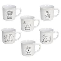 Lonček Little Funny Ones - bela, Trendi, keramika (10/10/9cm) - Tognana