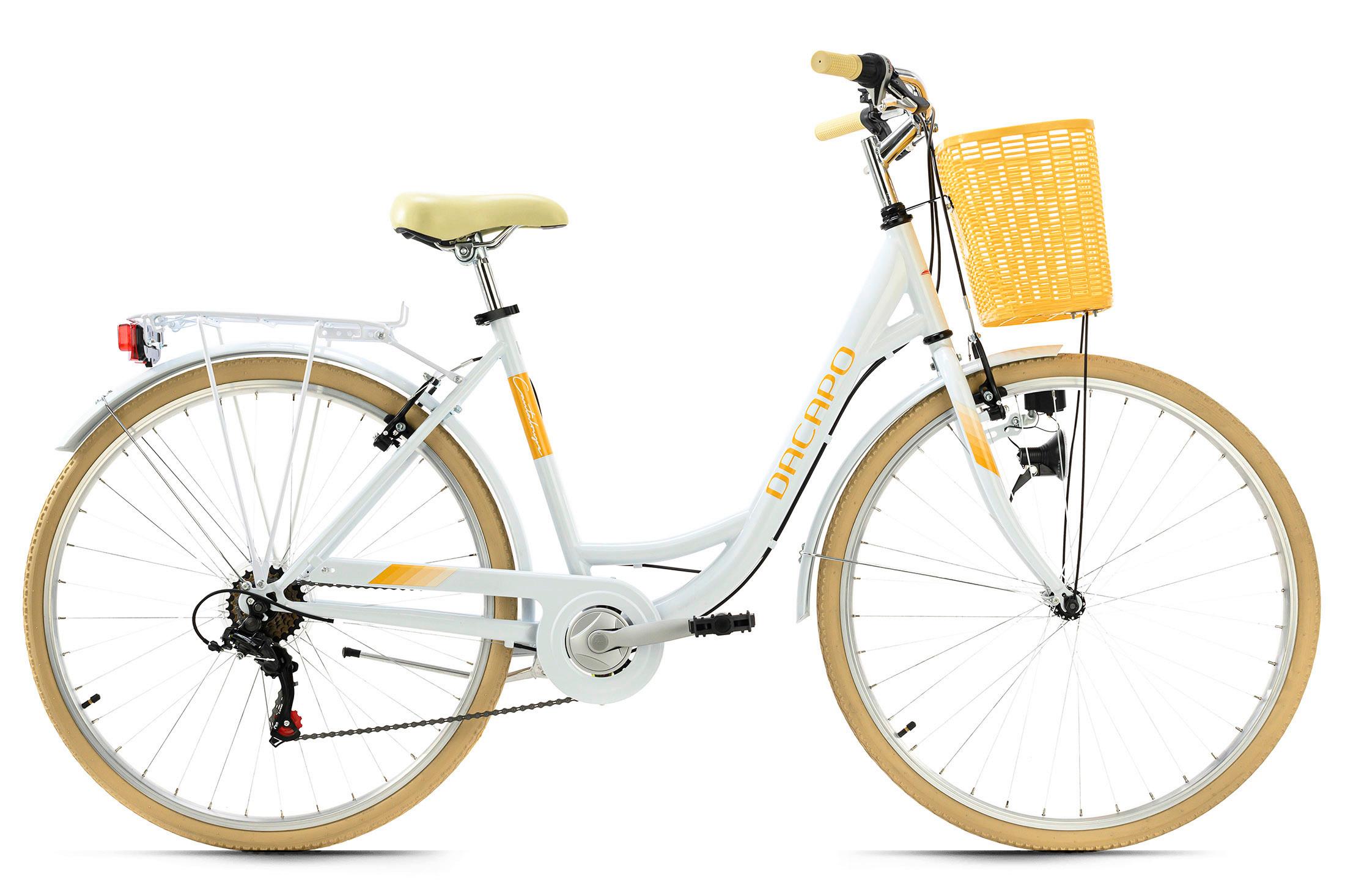 Citybike 28'' Cantaloupe RH 48cm - Gelb/Weiß, Basics, Metall (180/70cm) - Atrigo