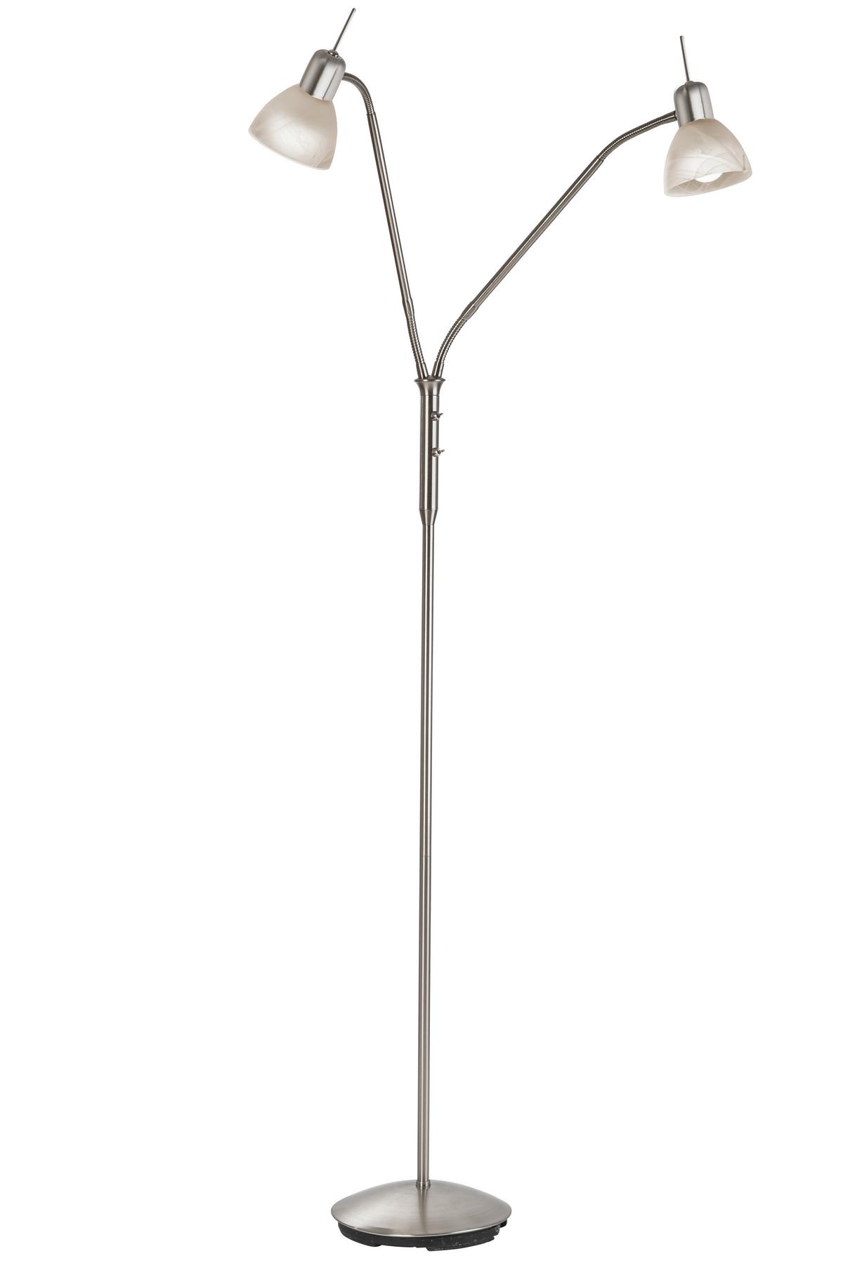 STEHLEUCHTE 41890201 DAYTONA - Weiss/Alabasterfarben, Konventionell, Glas/Kunststoff (45/150cm) - Globo