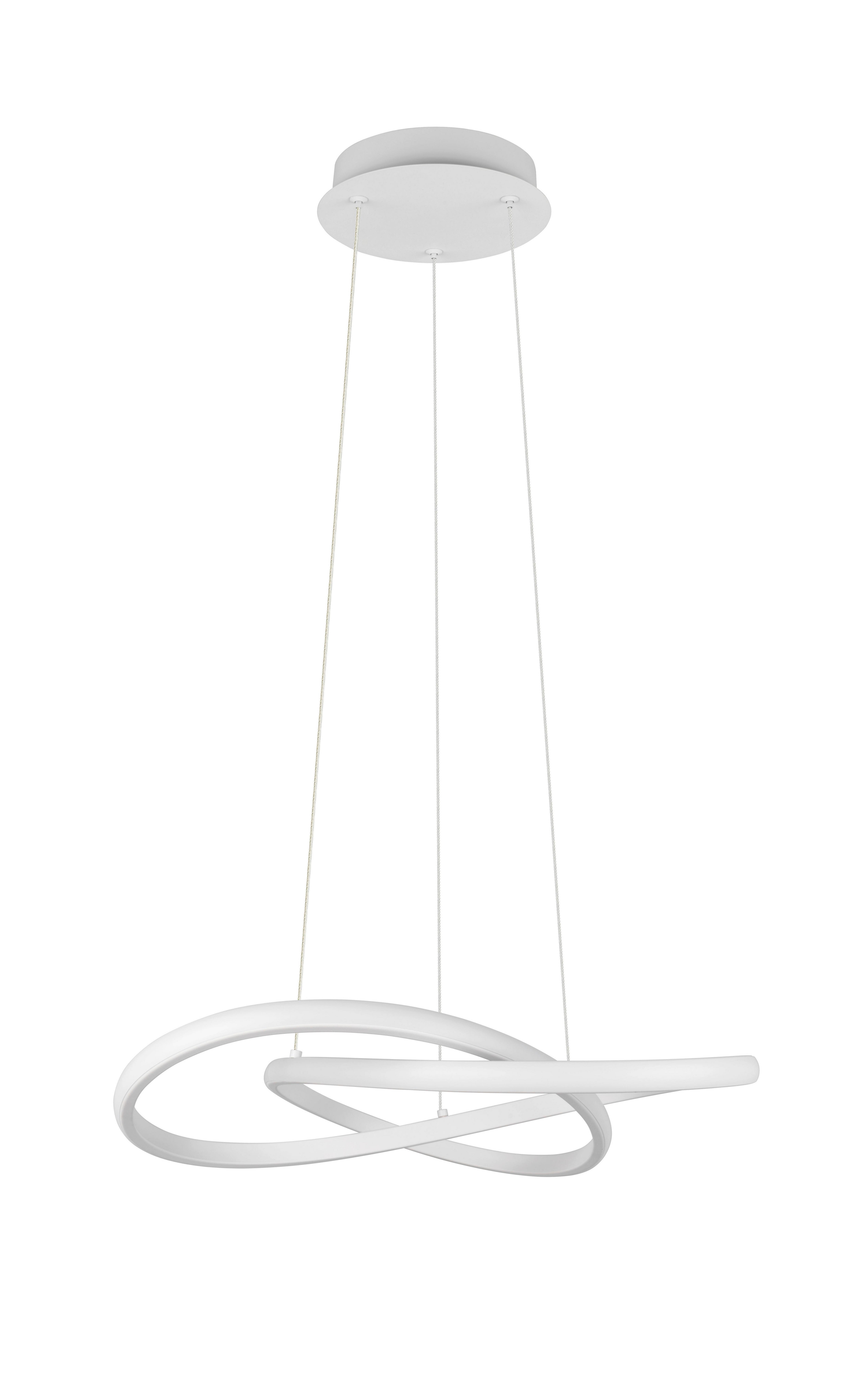 LED-HÄNGLAMPA MAXIMILIAN - vit, Klassisk, metall/plast (50/50/150cm) - Mömax