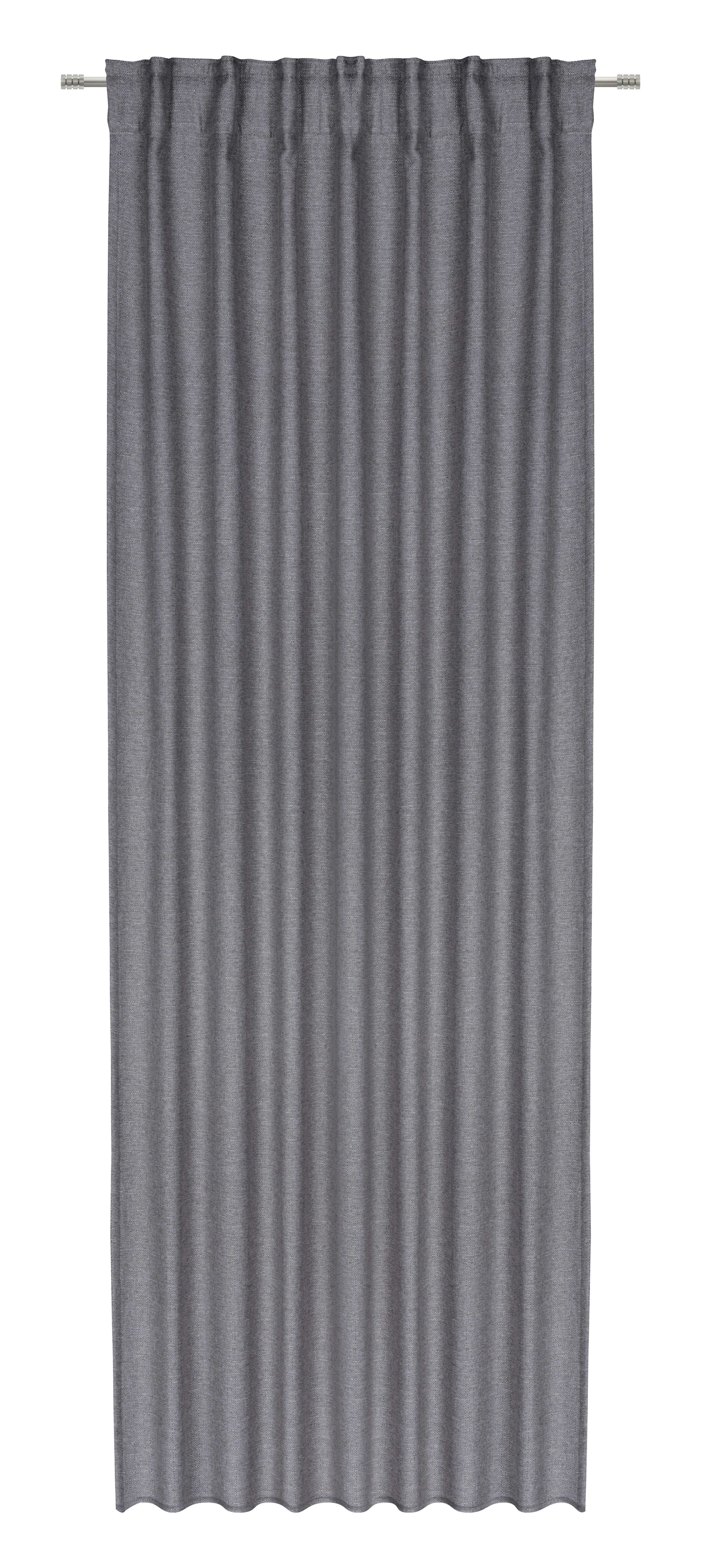 Wäremschutzvorhang Alfi in Anthrazit ca. 135x255cm - Anthrazit, Konventionell, Textil (135/255cm) - Modern Living