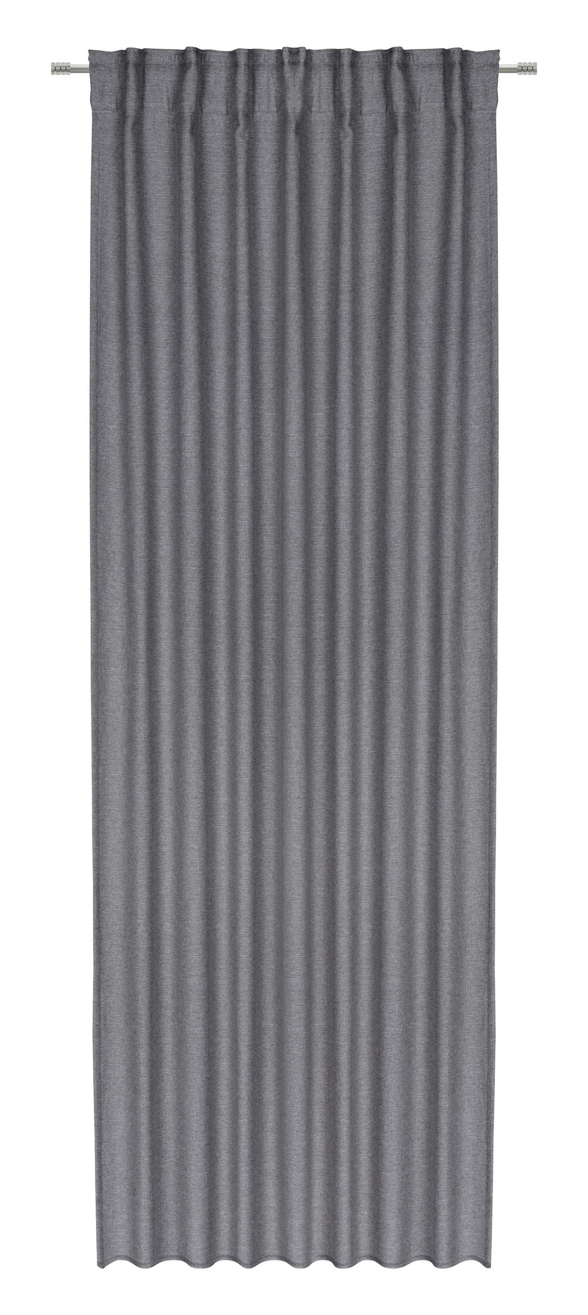 Thermo Függöny Alfi - antracit, Konventionell, textil (135/255cm) - Modern Living
