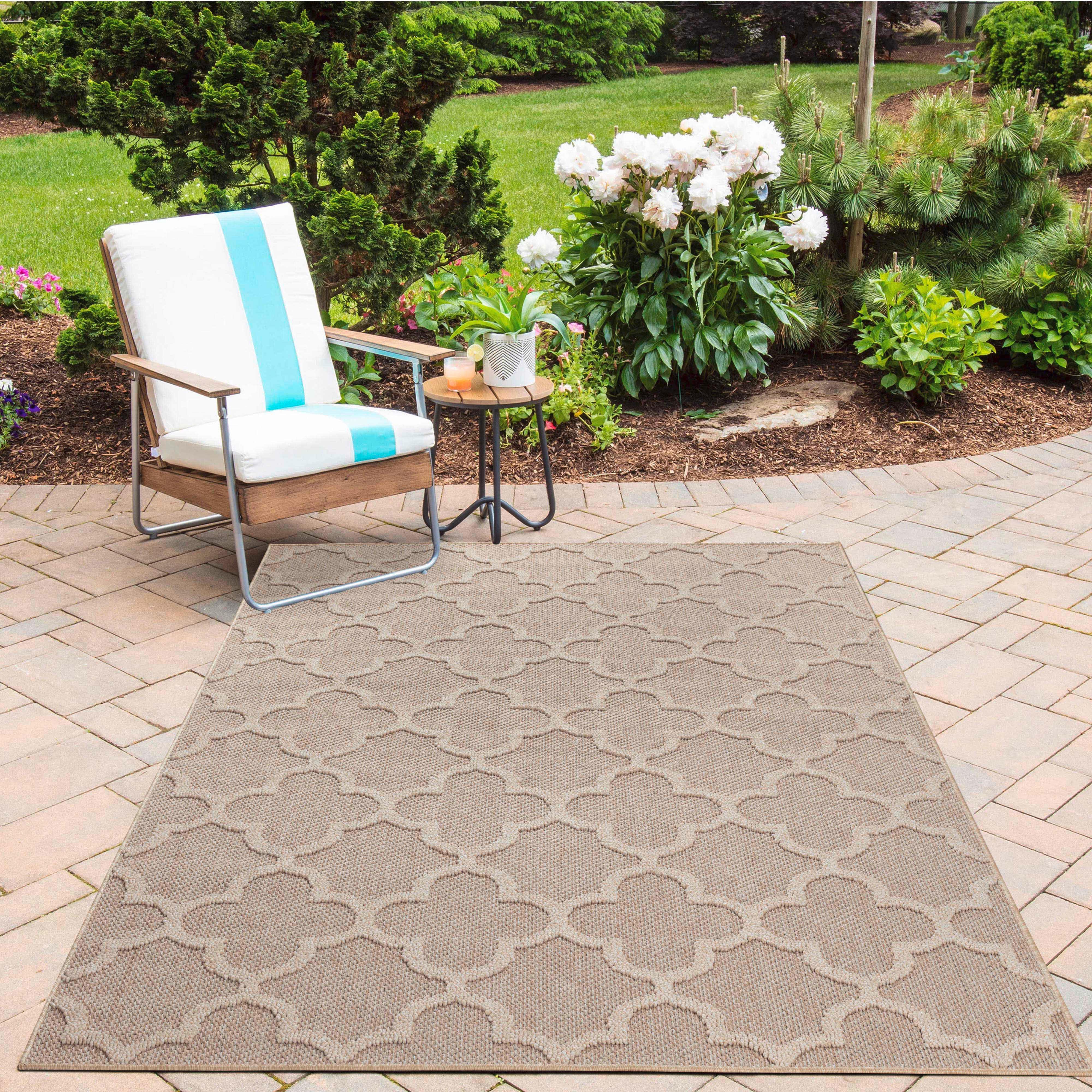 Outdoorteppich Patara Beige ca. 240x340cm - Beige, Design, Textil (240/340cm) - Novel