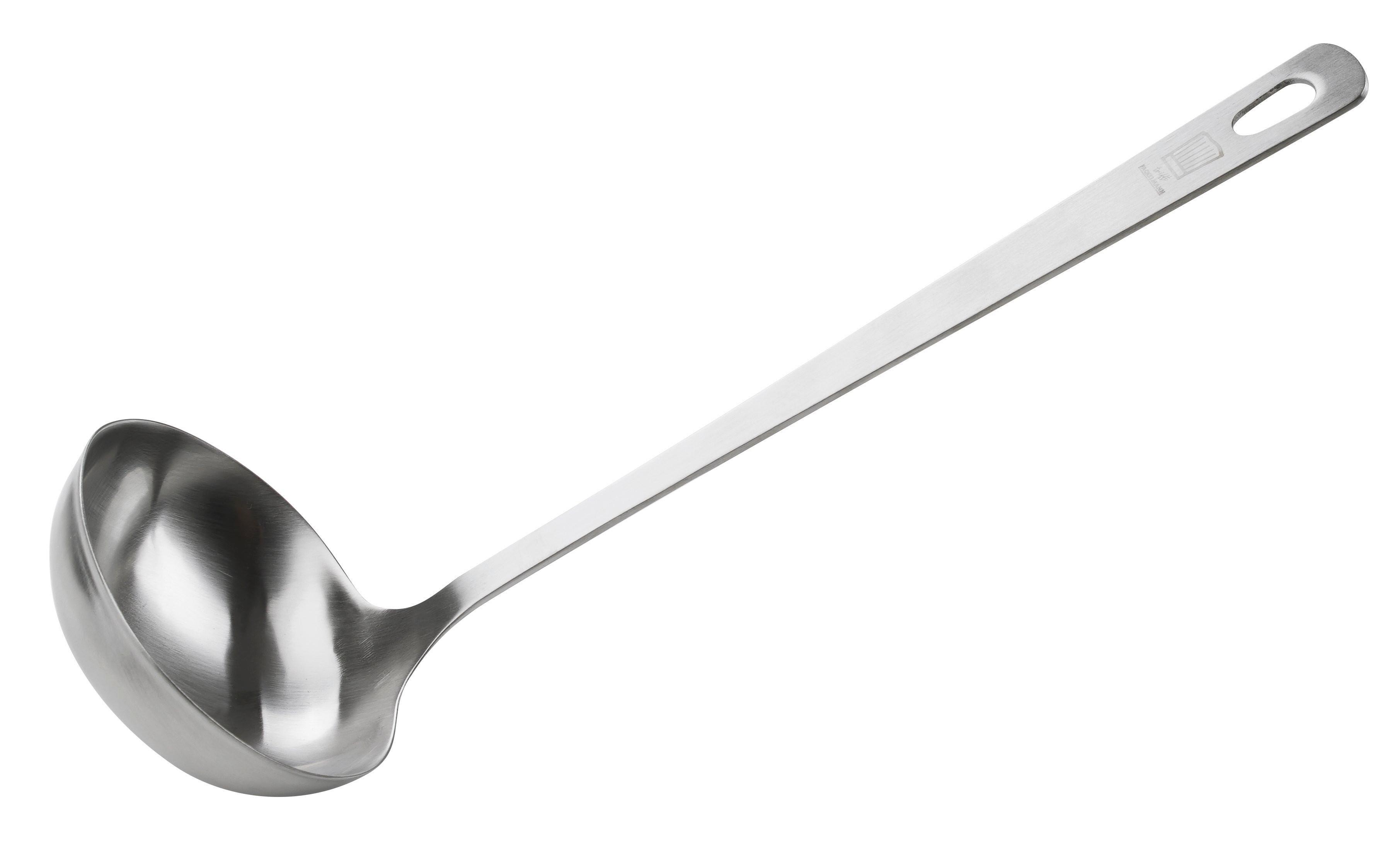 ŁYŻKA WAZOWA 23132 - kolor srebrny, Design, metal (32cm) - Chefkoch+Fackelmann
