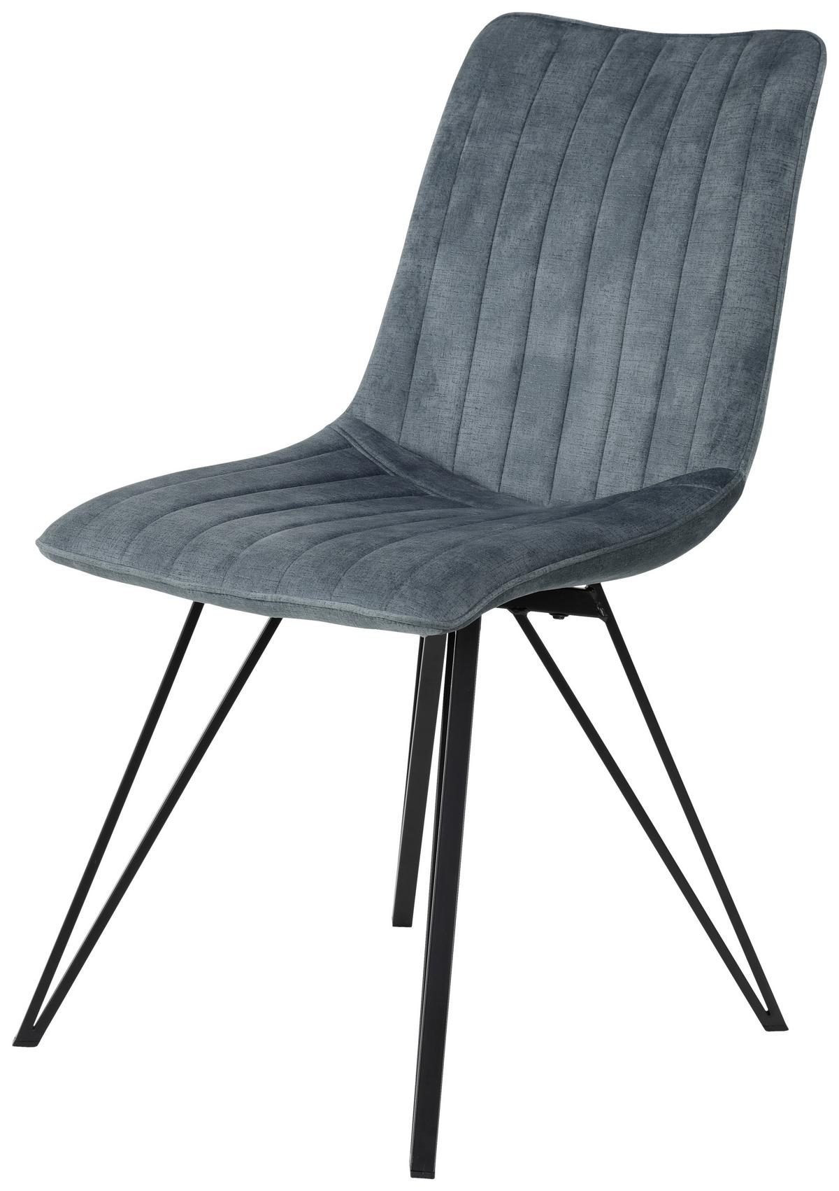 Scaun Marie S - petrol/negru, Modern, metal/textil (47/87/58cm) - Mömax
