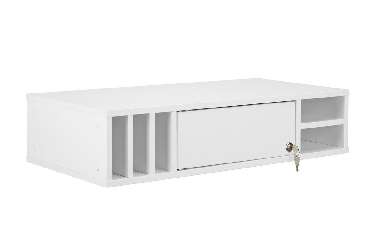 Regaleinsatz in Weiss - Weiss, Modern, Holzwerkstoff (76/17,1/36,7cm) - Mömax