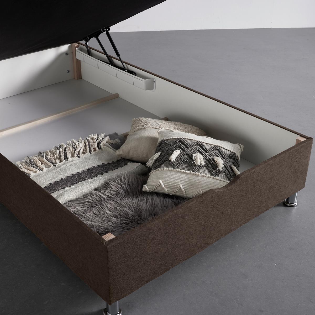 Boxbett Oviedo Braun ca. 140x200cm - Braun, KONVENTIONELL, Textil/Metall (140/200cm) - Based
