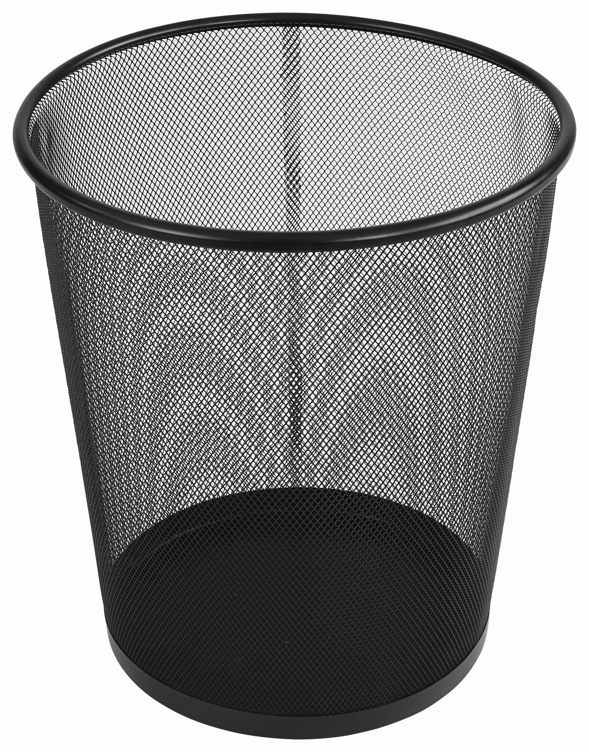 Koš Za Papir Mesh - crna, Moderno, metal (30,5/34,5cm) - Modern Living