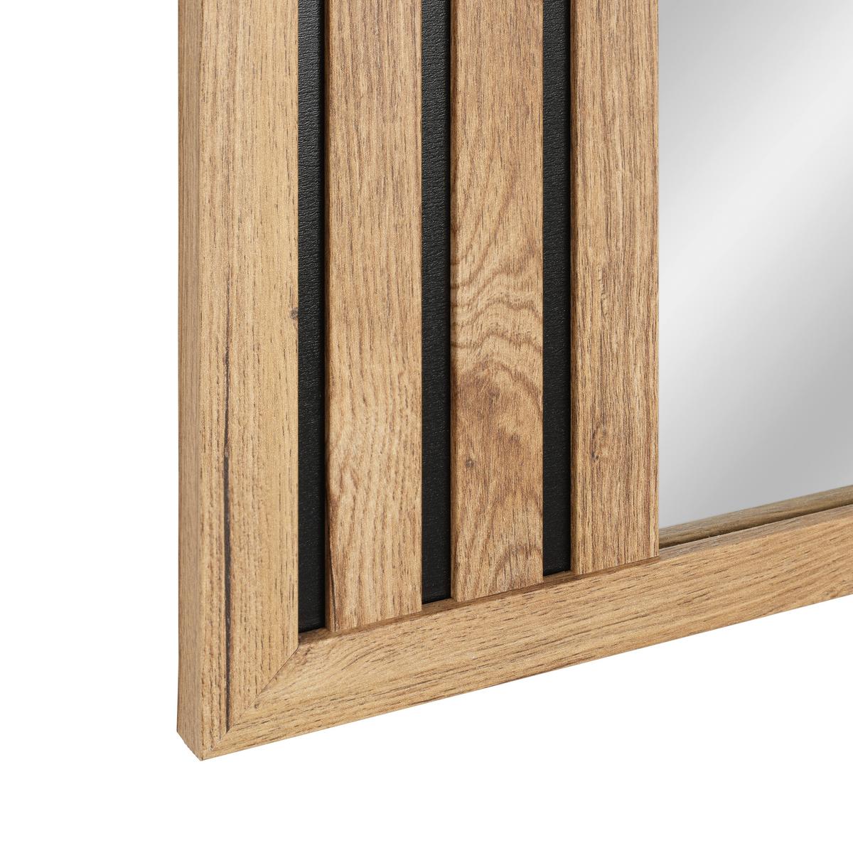 Garderobni Panel Arko Stripes - barve hrasta, Moderno, steklo (103,3/56,6/1,63cm) - Mömax