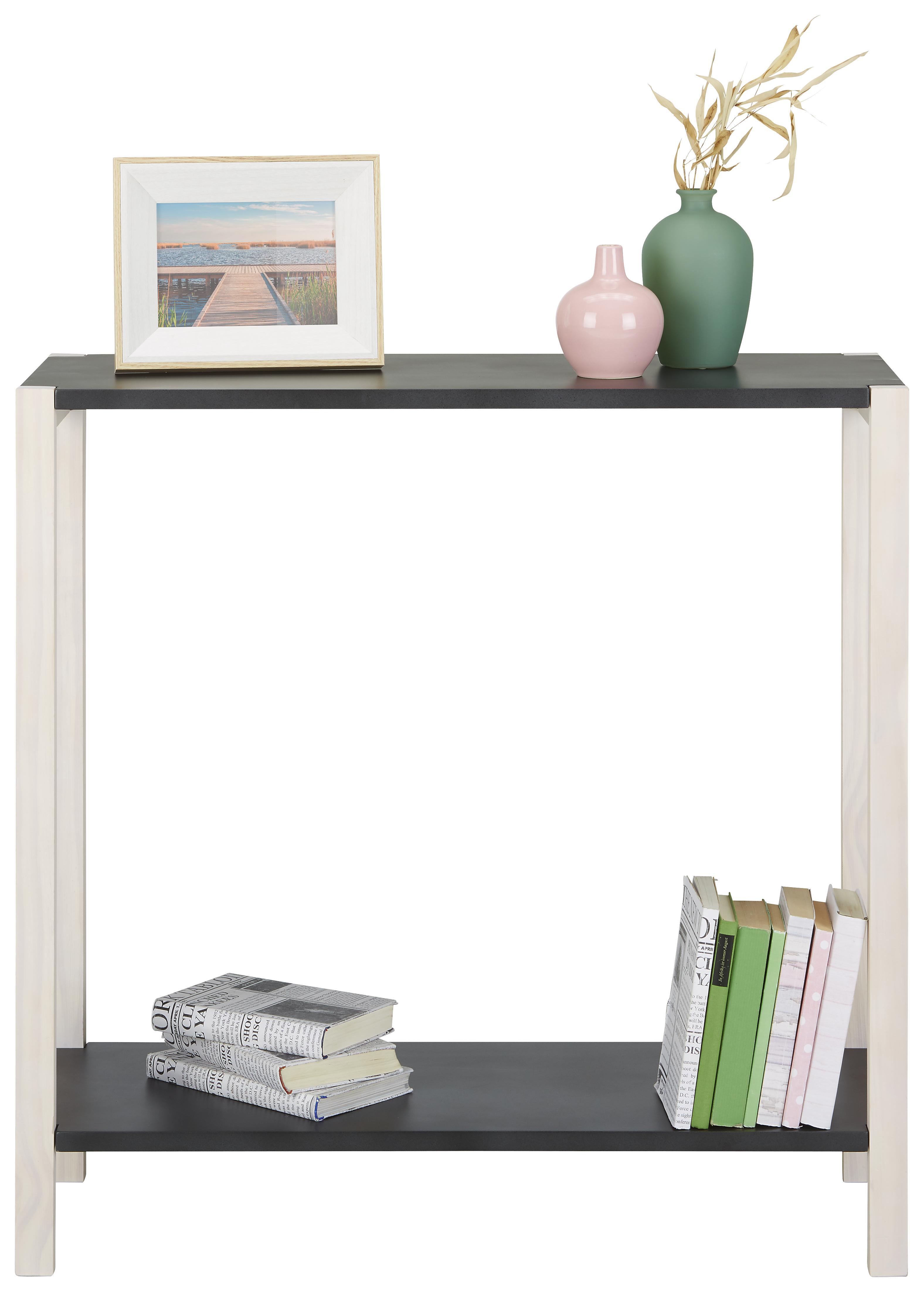 Konsole in Grau/Weiß - Weiß/Grau, MODERN, Holz/Holzwerkstoff (80/80/30cm) - Modern Living