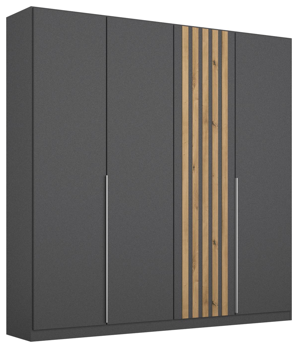 Ormar S Klasičnim Vratima Lamella - siva/hrast Artisan, Moderno, drvni materijal/metal (181/210/54cm) - Modern Living