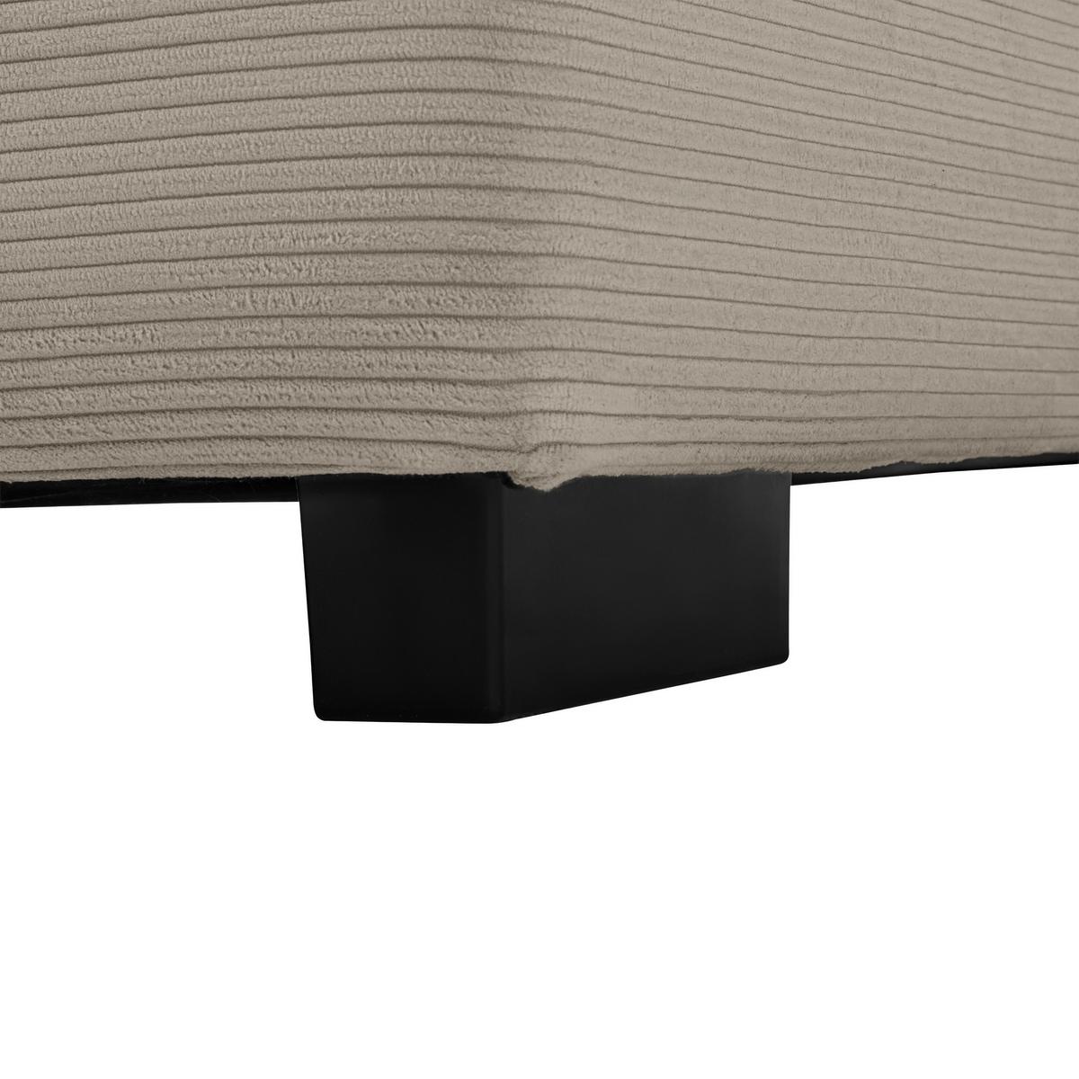 Kutna Garnitura Pedro - crna/taupe, Moderno, tekstil/plastika (300/190cm) - Mömax