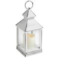 Laterne Max in Weiß mit Led - Weiß, KONVENTIONELL, Kunststoff (10,5/24/10,5cm) - MÖMAX modern living