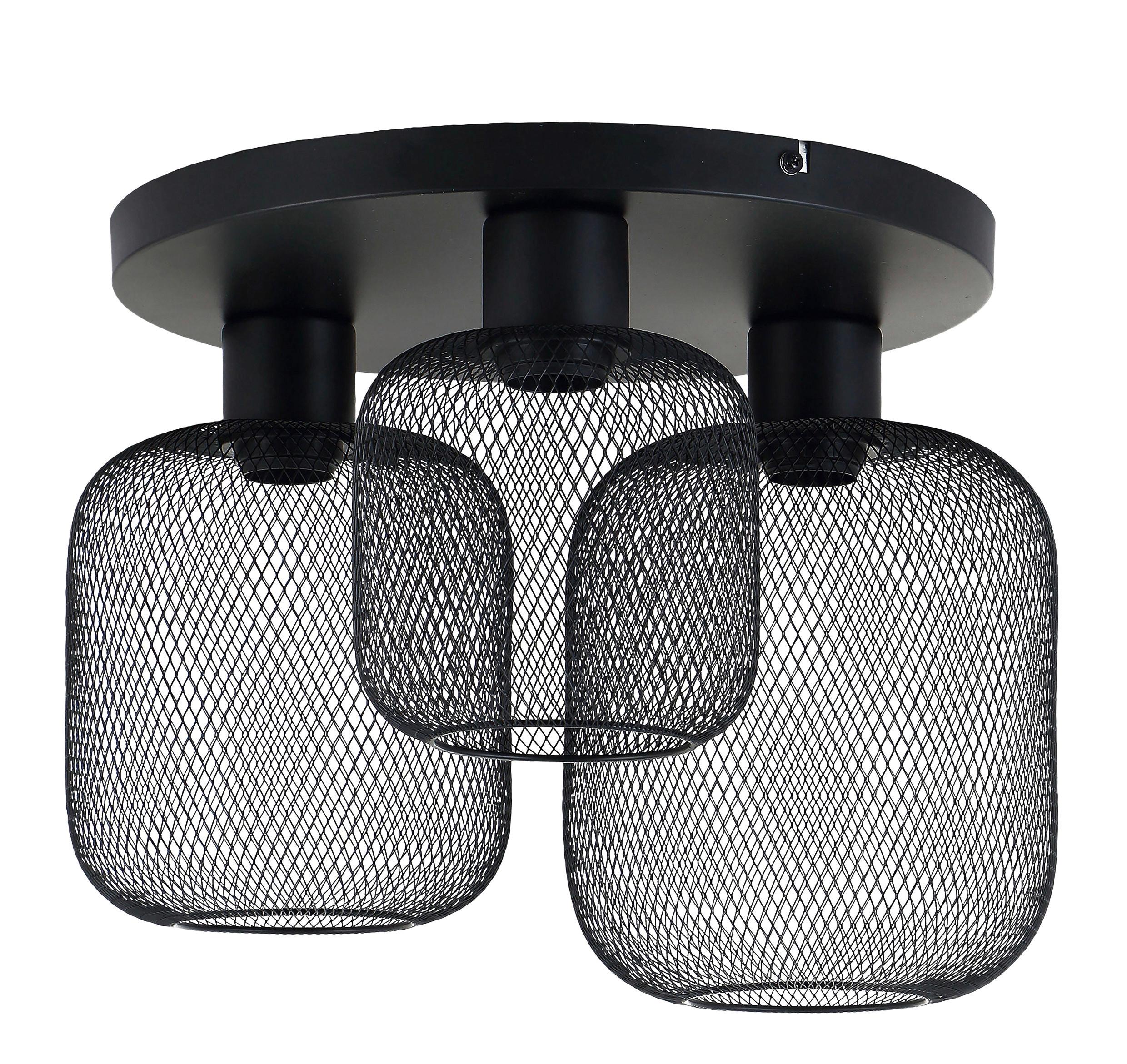 TAKLAMPA DRATO - svart/guldfärgad, Modern, metall (40/23cm) - Mömax