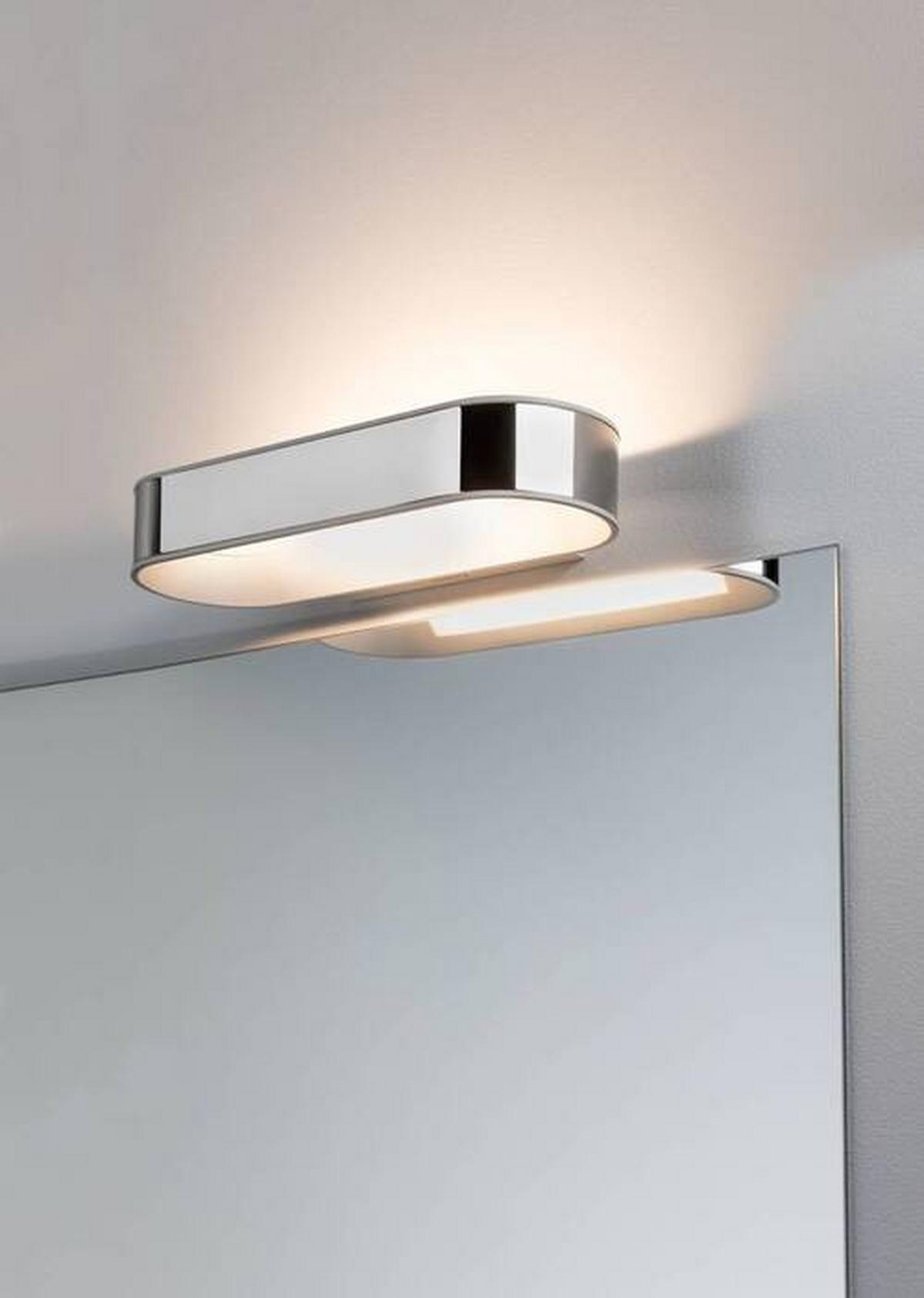 Wandleuchte Agena in Weiß/Chromfarben max. 20 W - Chromfarben/Weiß, Basics, Metall (5,0cm) - Paulmann