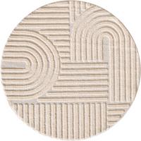 Hochflorteppich Boho Creme Ø ca. 200cm - Creme, Basics, Textil (200cm) - Novel