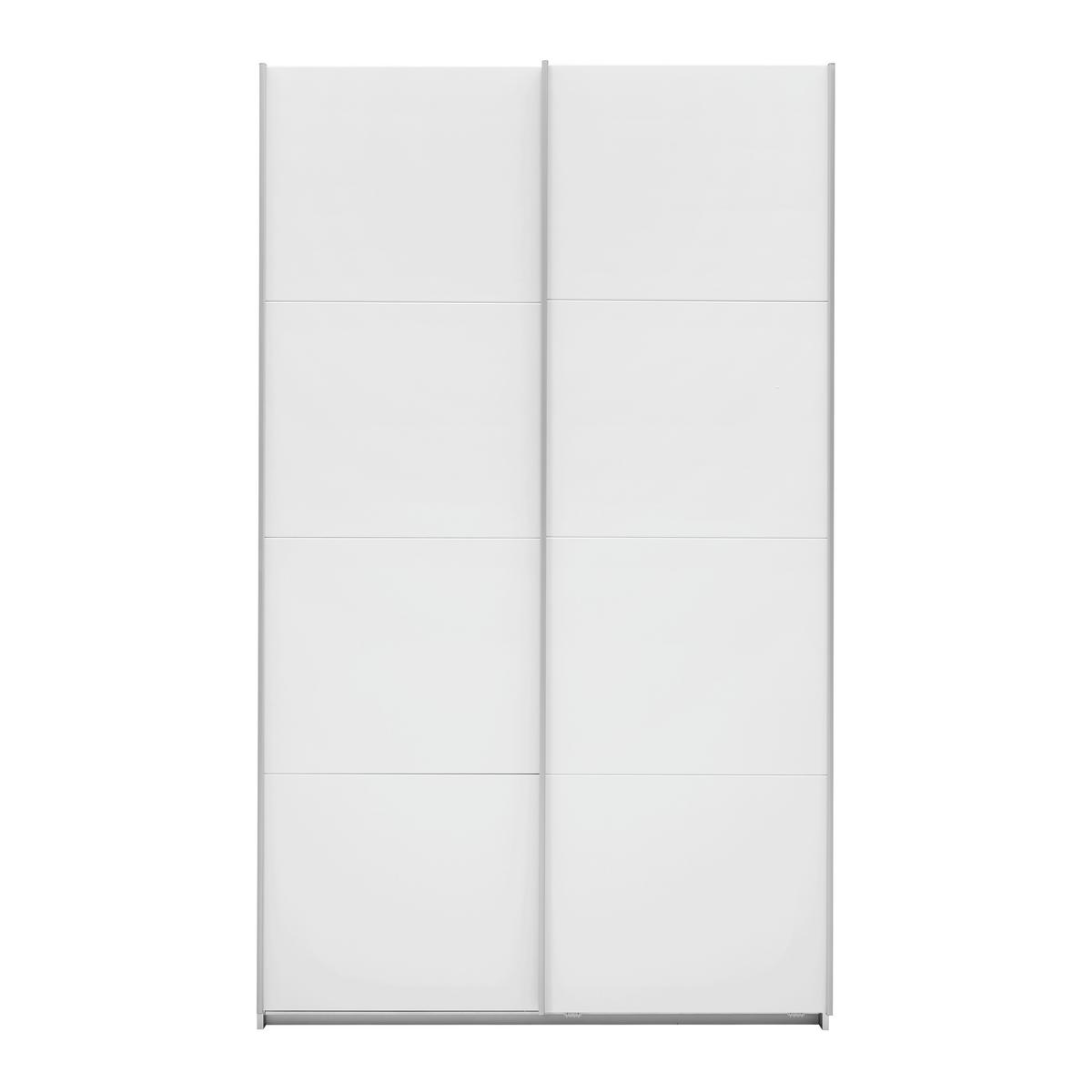 Ormar S Kliznim Vratima Quadra - bijela/boje aluminija, Konvencionalno, drvni materijal/metal (136/229/57cm) - Modern Living