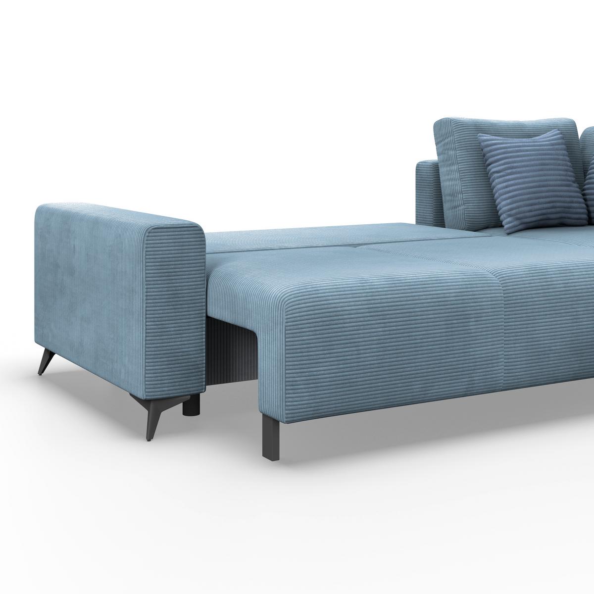 Coltar VIKTOR - albastru, Modern, textil (270/212cm)