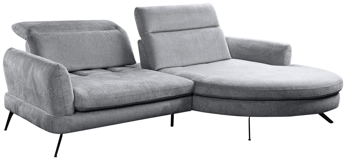 COLțAR JASPER - gri deschis/gri, Modern, textil/material pe bază de lemn (277/85-104/177-198cm) - Premium Living