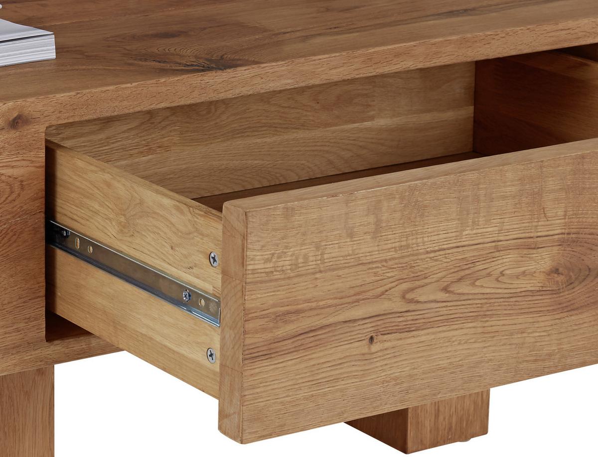 Klubska Miza Nature, Barva Divjega Hrasta - barve hrasta, Moderno, leseni material (110/40/60cm)