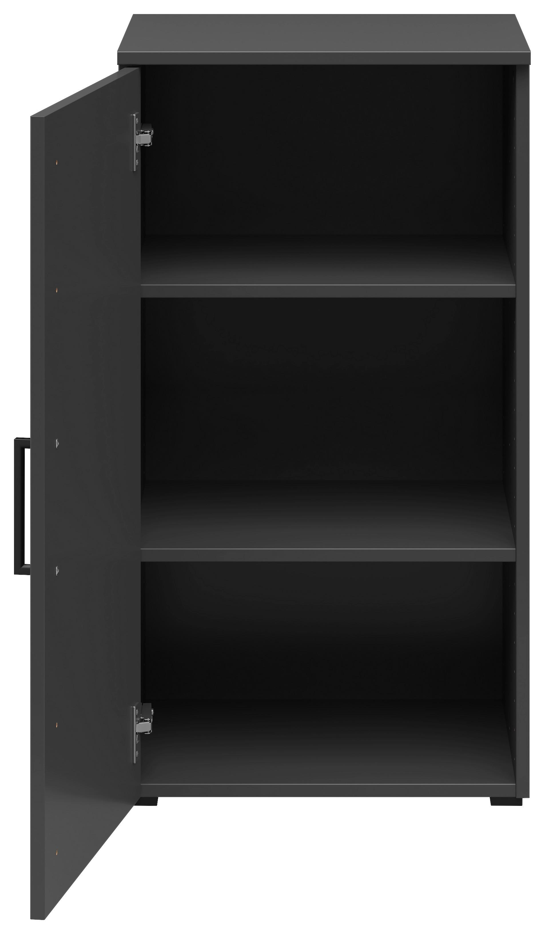 Komoda Multi - boje grafita/crna, Moderno, drvni materijal/plastika (45/83/40cm) - Modern Living