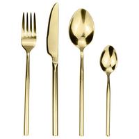 Besteckset Shine aus Edelstahl, 24-teilig - Champagner, LIFESTYLE, Metall - Based