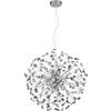 LED-TAKLAMPA CEYLIN - klar/kromfärg, Basics, metall/glas (60/60/150cm)
